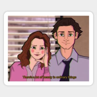 jim and pam true love Sticker